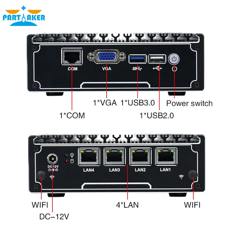 Мини ПК parмягкий 4 ядра * Intel WG82583|pc j1900|j1900 quad coremini pc j1900 |