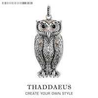 pendant owl2019 brand new fashion trendy jewelry europe bijoux 925 sterling silver accessories cute gift for soul woman