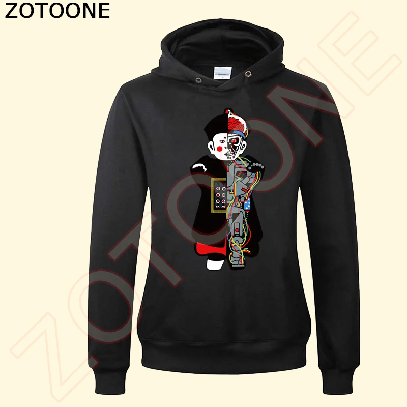 ZOTOONE китайский Стиль зомби патч для роботов вышивка переноса утюгом черепа