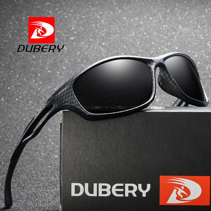 

2019 DUBERY New Polarized Sport Sunglasses To Protect Against Ultraviolet Rays Men's Glasses Fashion Eye Protector Wind with Box