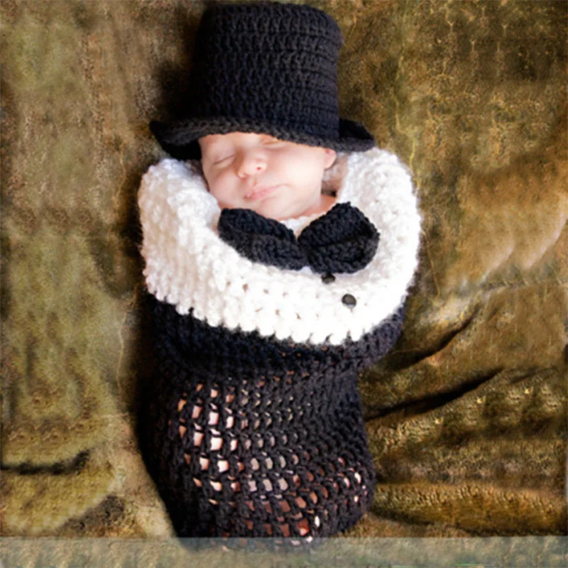 New born photo prop infant gentleman suits baby photography props newborn outfits studio shooting fotografie clothes | Детская одежда и