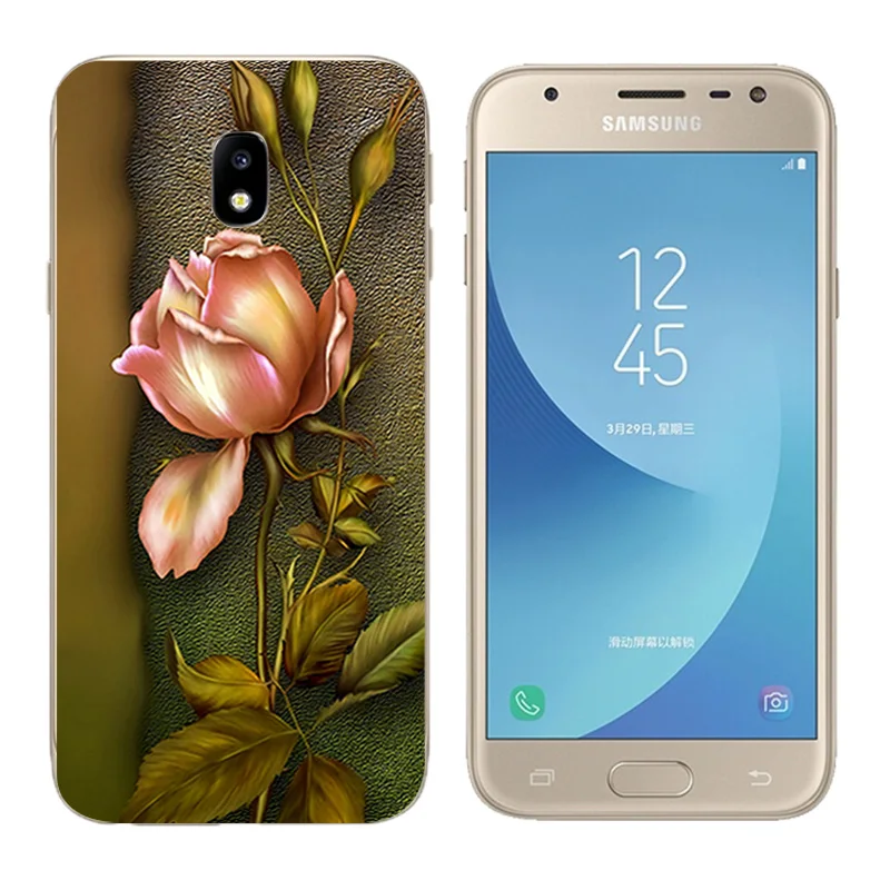 Чехол для телефона Samsung Galaxy J3 2017 J330F Pro (версия ЕС) чехол с принтом &quotдиск&quot Мягкий