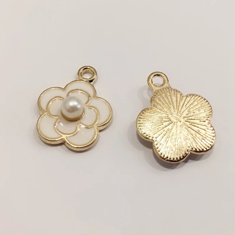 Золотые ювелирные изделия из эмалированного сплава 20 шт./лот 14*18 мм подвески в