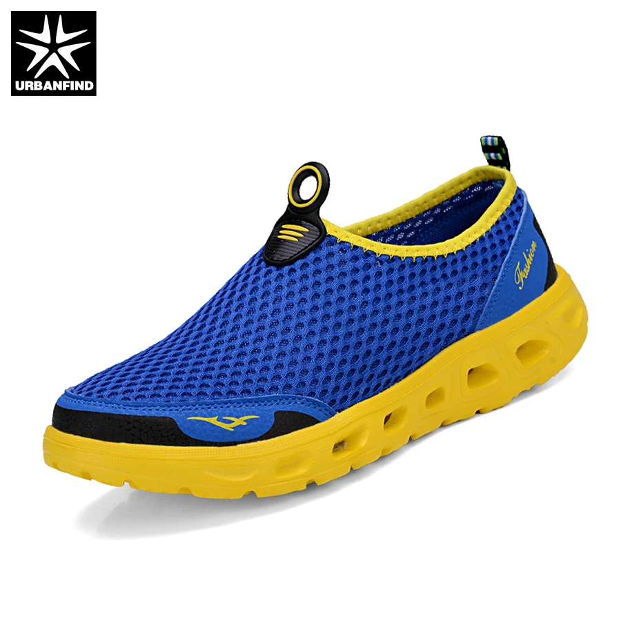 URBANFIND 2018 New Men Breathable Summer Shoes Size 39-48 Hot Sale Man Casual Slip-on Footwear Light &amp Comfortable | Обувь