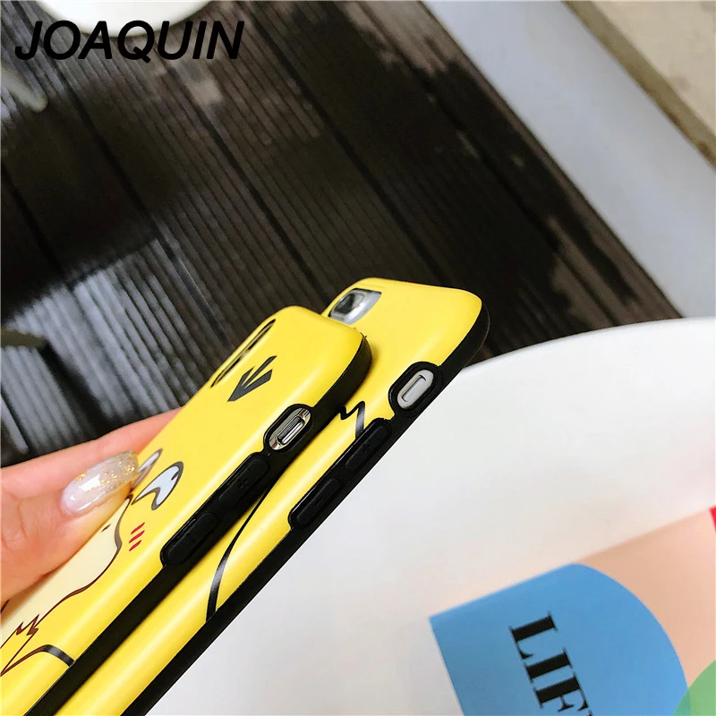 Cute Duck Cartoon Couple Phone Cases for iPhone 6 7 8 Plus X XS XR MAX Grind arenaceous IMD Covers 11 pro cases |