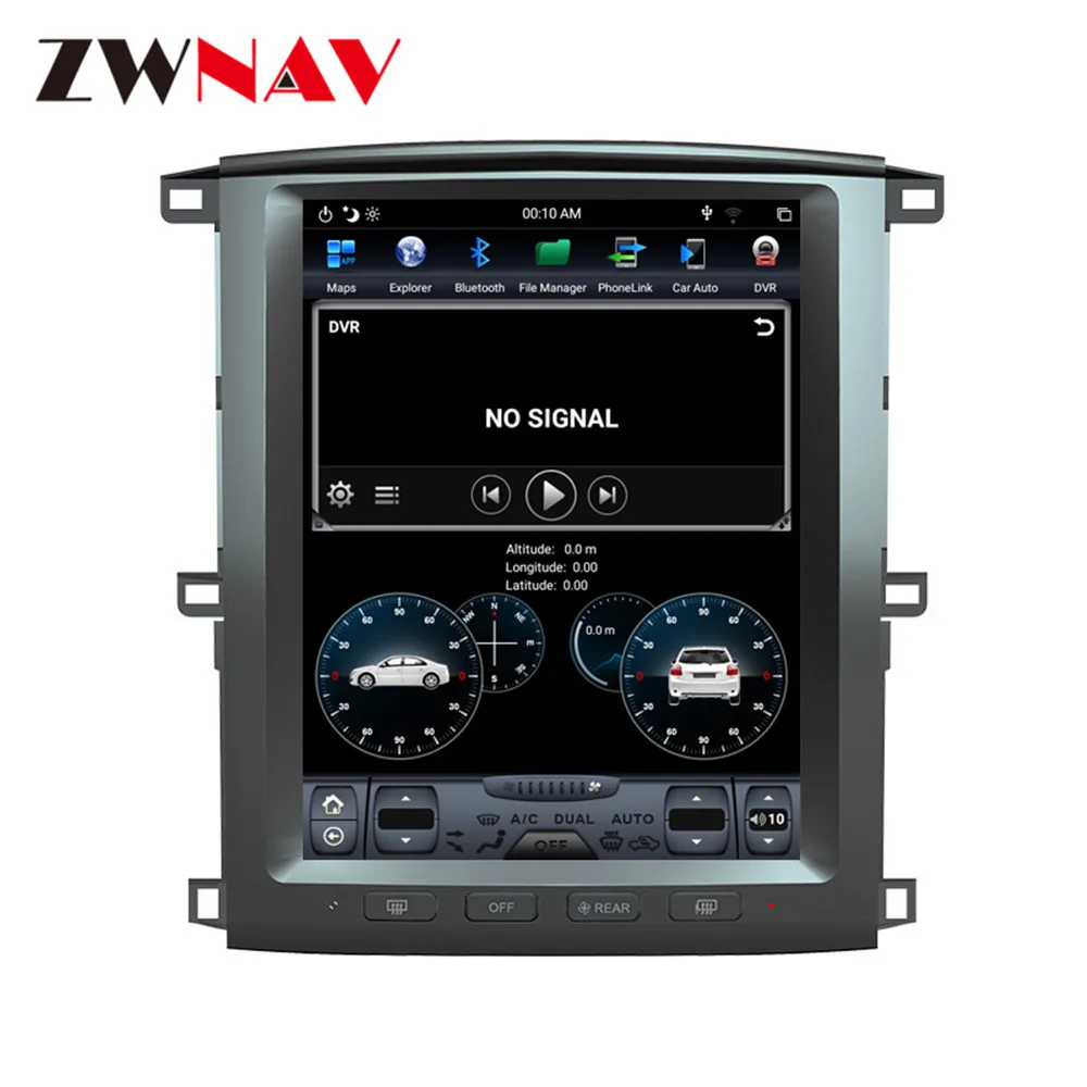 PX6 4 Гб ОЗУ Tesla стиль Android 8,1 автомобильный gps-навигатор для TOYOTA LAND CRUISER LC100 03 головное устройство Мультимедиа Радио магнитофон