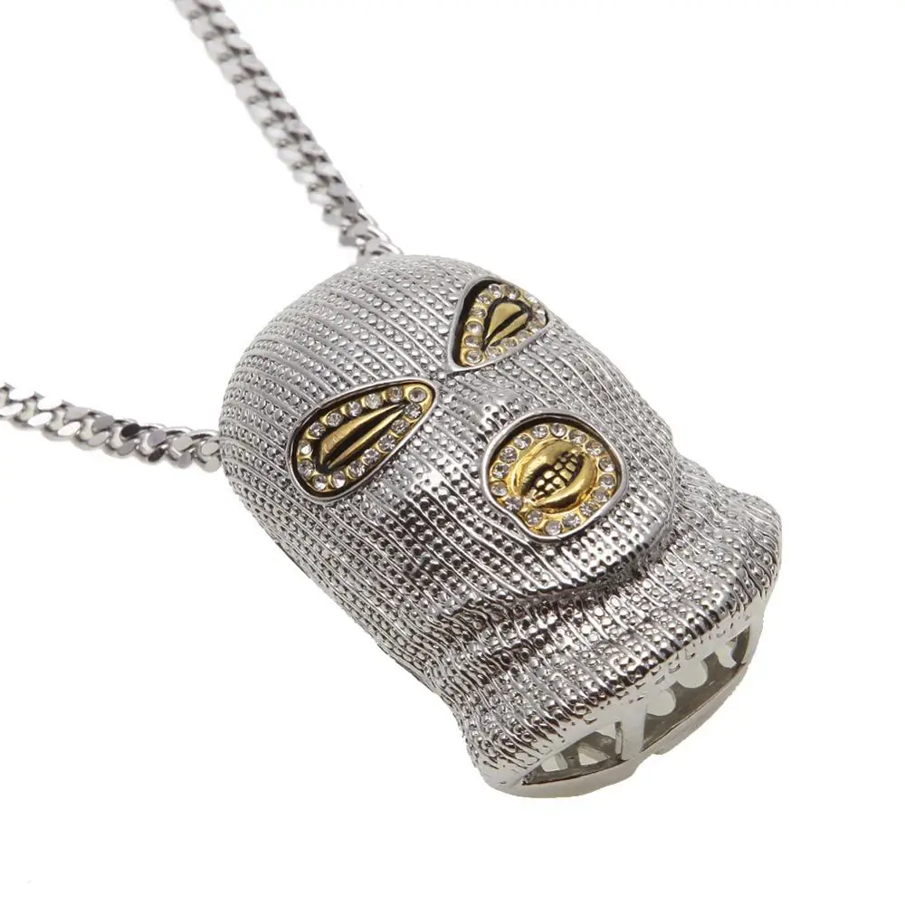 Подвеска в стиле хип хоп CSGO ожерелье панк кубинская цепочка блестящие стразы