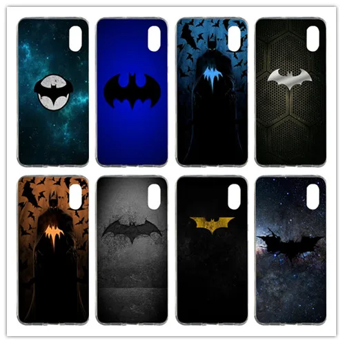 Темно летучая мышь мягкий TPU мобильный чехол для телефона xiaomi mi 8 5X 6X A1 Red 2 3 S 4X 5A
