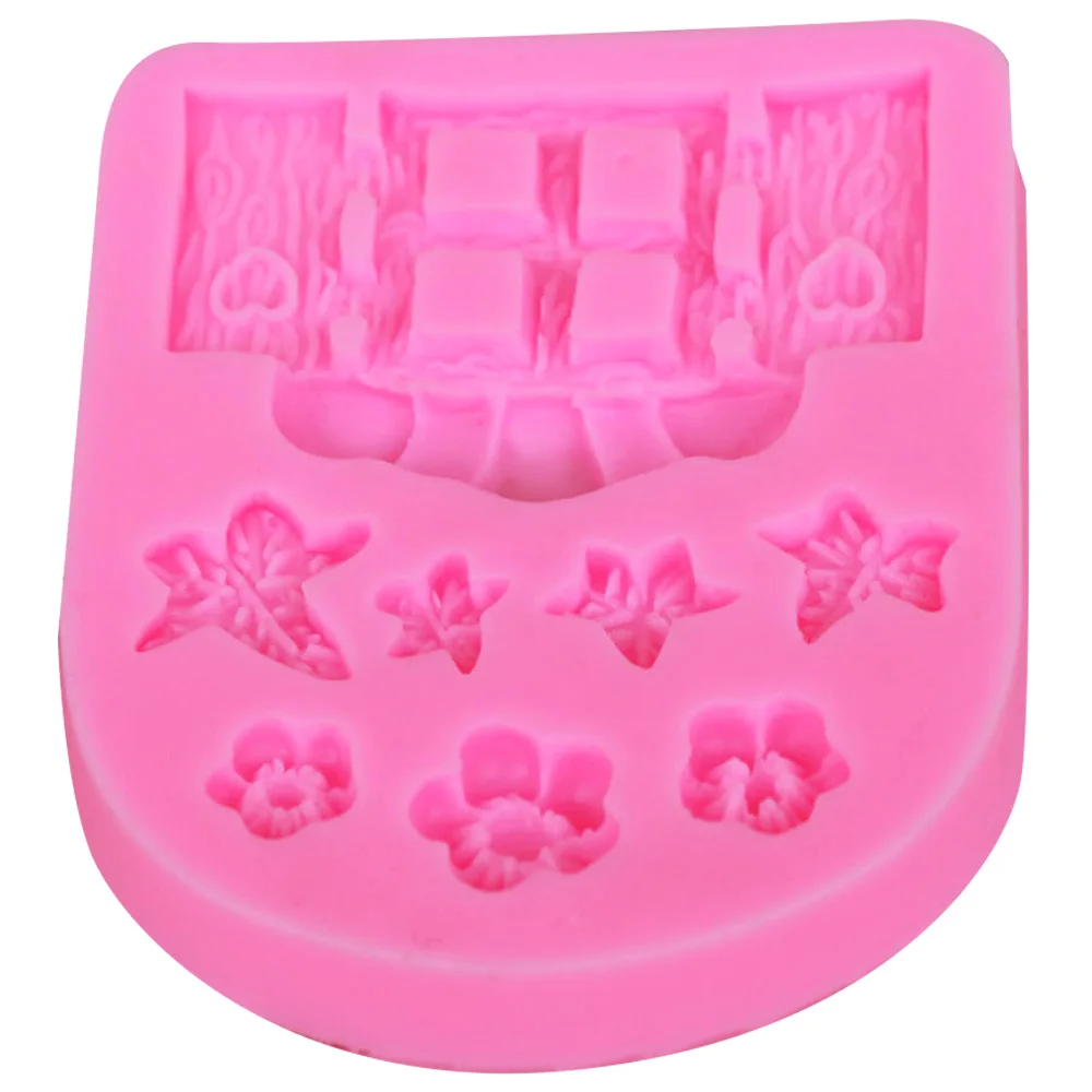 10 шт./компл. M356 сельская серия милых цветочных дверей силиконовая форма для сухой