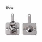 Набор металлических пружинных пластин для батарей аа, ААА, 50 пар