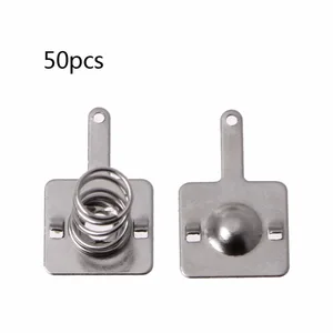 Набор металлических пружинных пластин для батарей аа, ААА, 50 пар