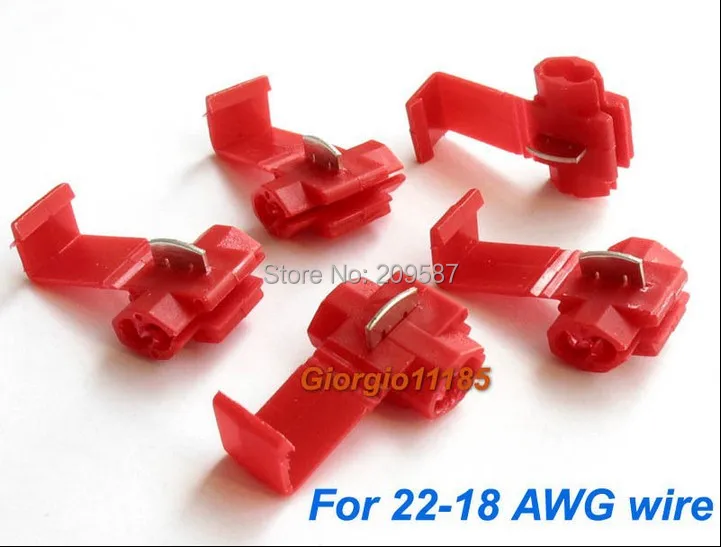 

50pcs Scotch Lock Quick Splice 22-18 AWG Wire Connector