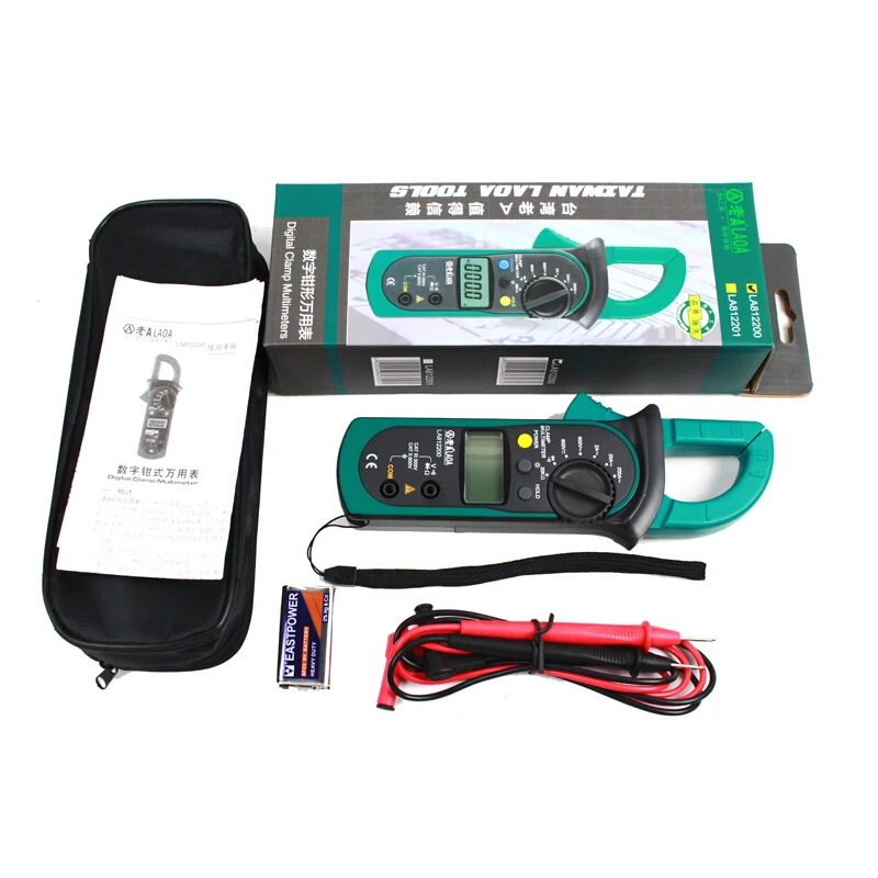 Портативный цифровой зажим LAOA Электрический тестер ручной мультиметр