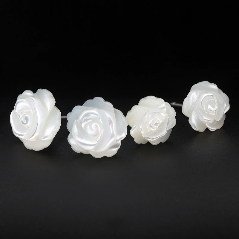 Женские серьги белые из натуральной ракушки розы женские серьги|rose earrings|earrings