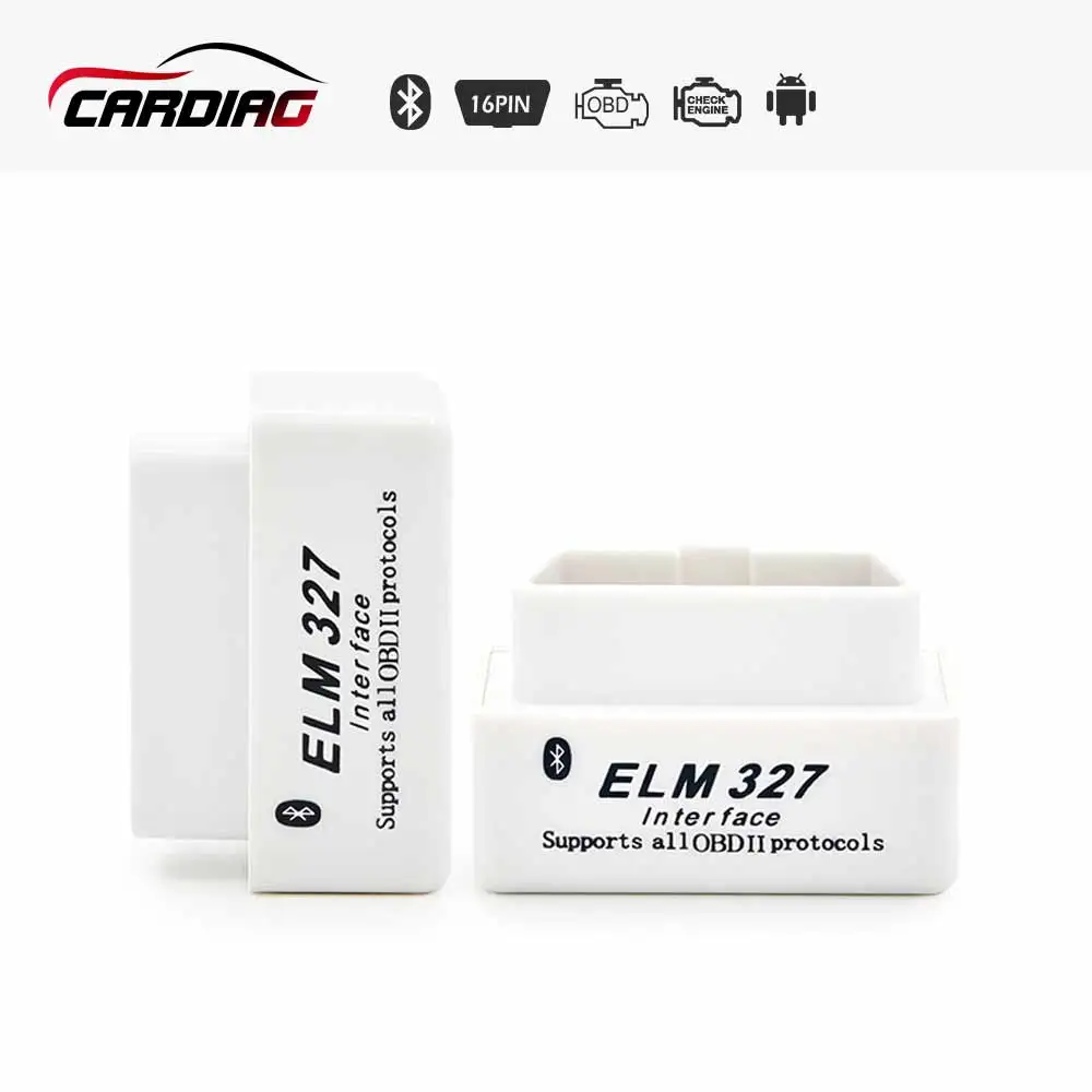 Супер Мини ELM327 V1.5 с чипом PIC25K80 с переключателем ELM 327 Bluetooth считыватель кодов работает на Android 16pin OBD2 диагностический инструмент - Цвет: Синий