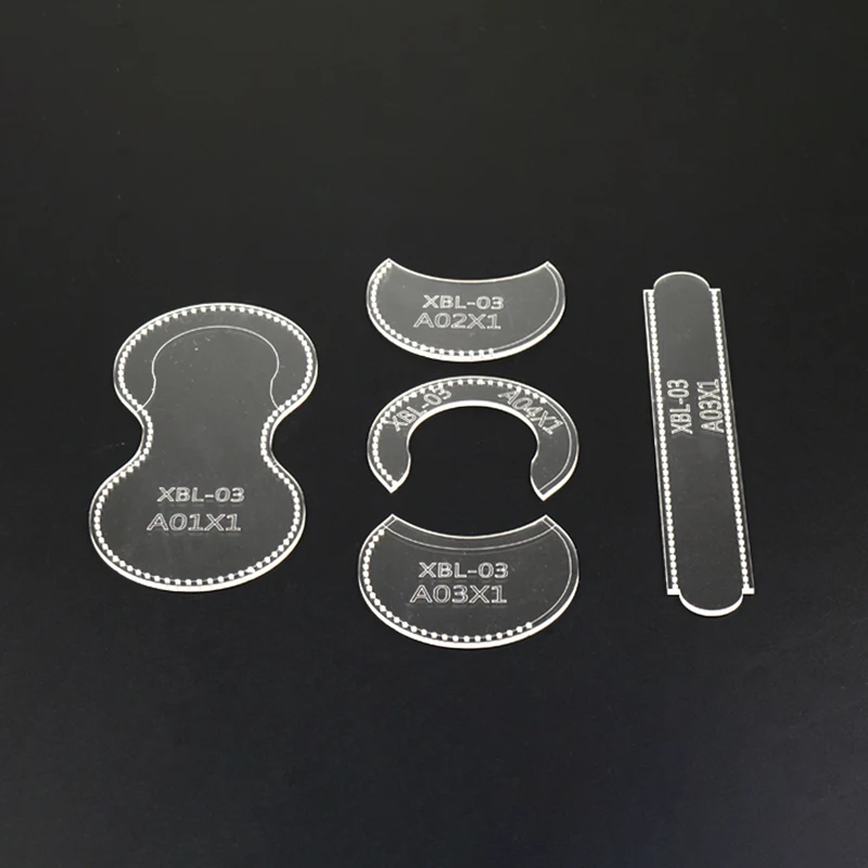 Прозрачный акриловый кошелек для кожевенного ремесла винтажный сумочка шаблон