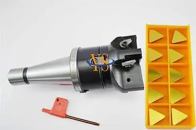 Новые торцевые фрезы с треугольной поверхностью NT40 M16 FMB27 45L и 10 шт. TPKN2204 карбидные
