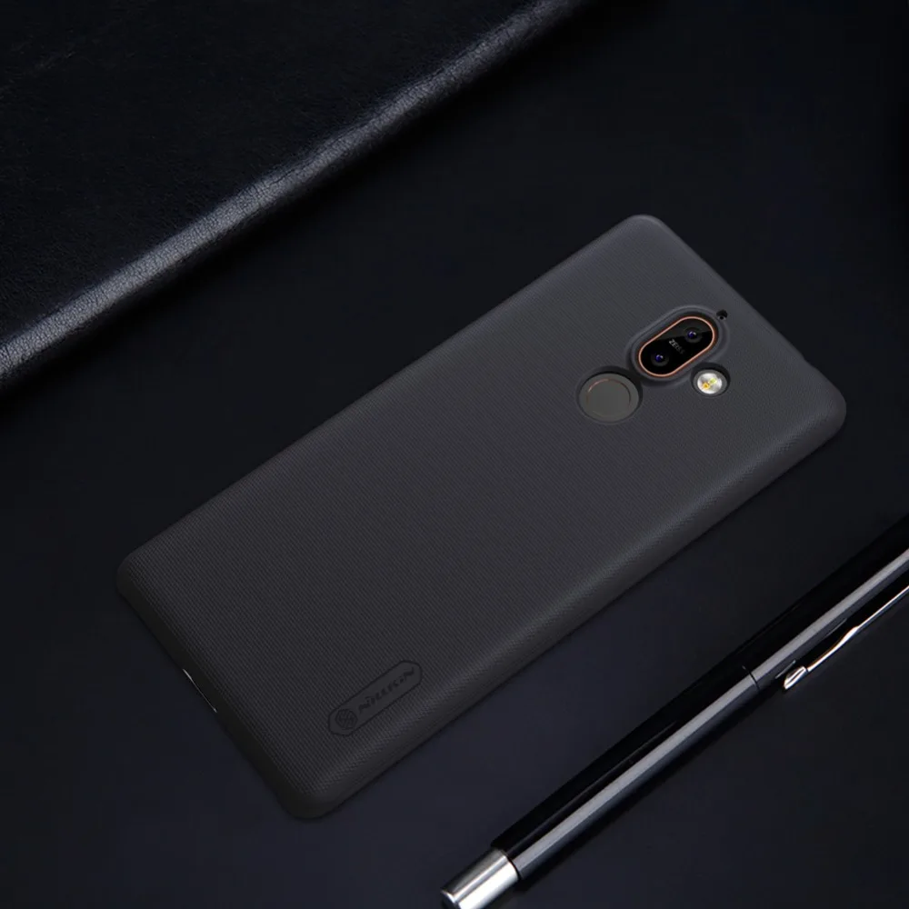 Nokia 7 plus чехол Nokia 7 plus чехол NILLKIN матовый щит PC задняя крышка для Nokia 7 plus чехол для телефона s с защитой экрана