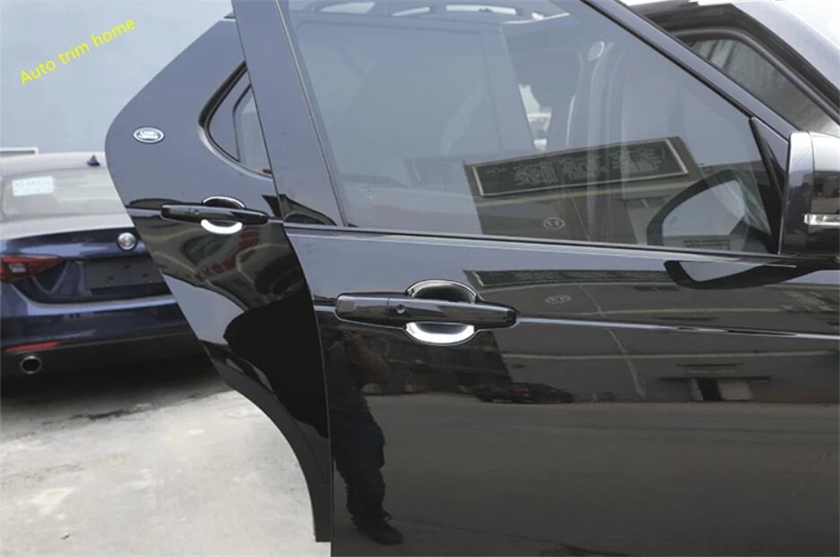 

Lapetus Door Pull Doorknob Handle Bowl Cover Trim 4 Pcs For Land Rover L462 Discovery 5 2017 - 2020 ABS Chrome Auto Accessories
