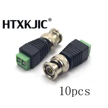 10 шт. Coax CAT5 BNC Мужской Разъем для CCTV камеры системы