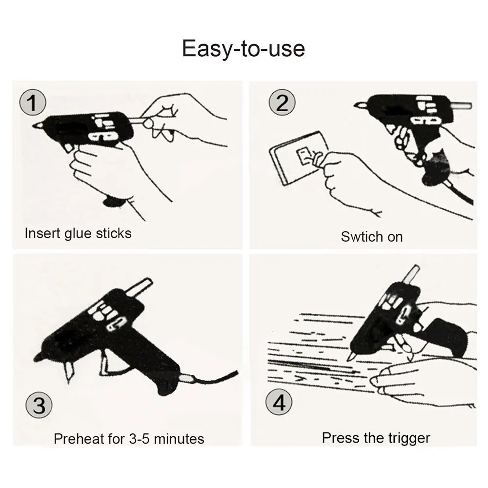 XL-E20 25 Вт термоклеевой пистолет высокотемпературный обогреватель мини-пистолет