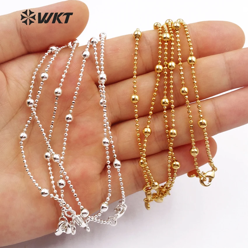 WT N1109 оптовая продажа модных 18 дюймовых цепочек хорошее качество латунные