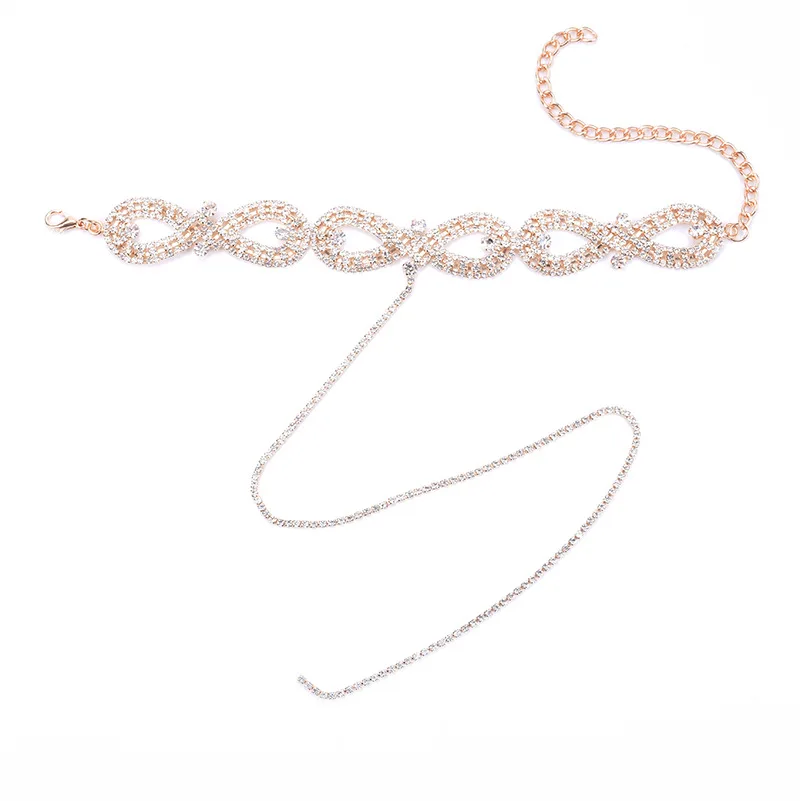New Luxury Crystal Necklace for Women Full Rhinestone Choker Long Statement Body Chain Fashion Jewelry | Украшения и аксессуары