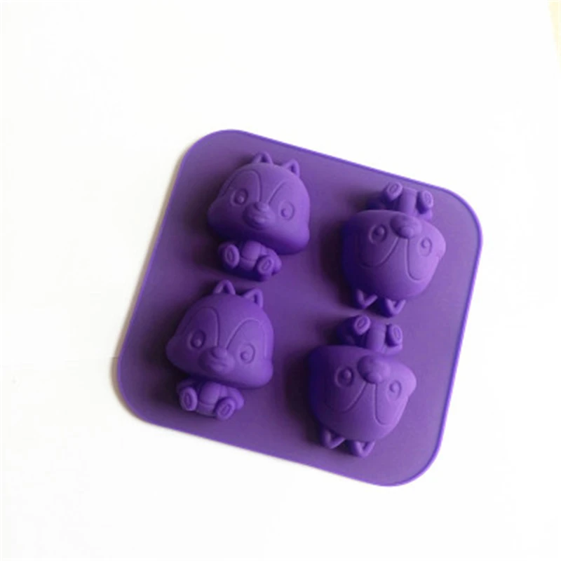 Мыло силиконовые формы 4 сиамские Белочка крыса силиконовая форма для выпечки в