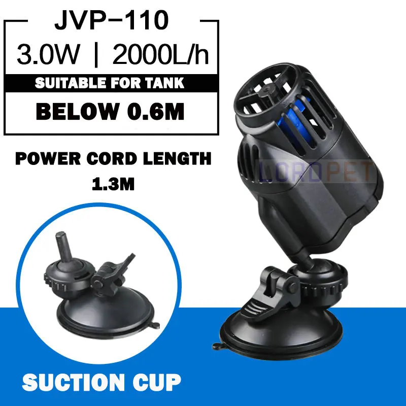 JVP110A SunSun JVP циркуляционный аквариумный волновой генератор, водяной насос, генератор волн, всасывающий магнит для аквариума, 3W, 6 Вт, 12 Вт, 24 Вт, 48 Вт, мульти мощность, 220 В - Цвет: JVP110A
