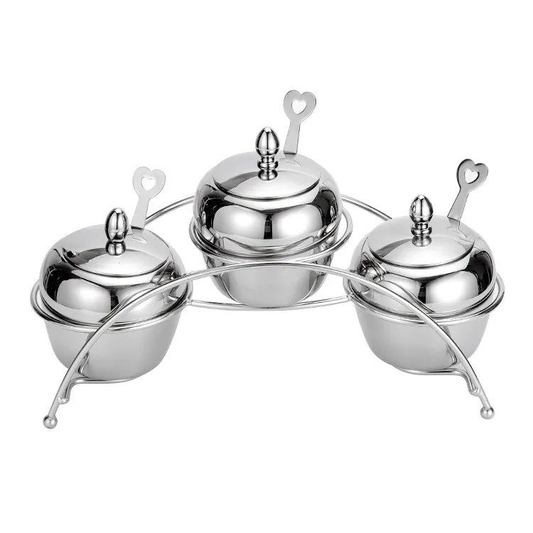 304 нержавеющая сталь Приправа бак набор кухня мост Тип коробка для специй|Набор