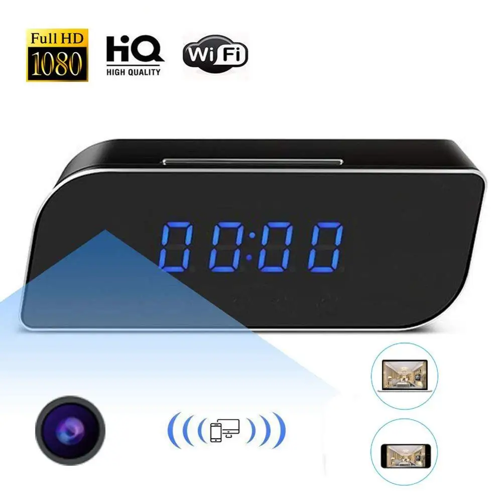 Микро Wi Fi IP камера HD 1080P часы мини видеокамера беспроводной видеорегистратор