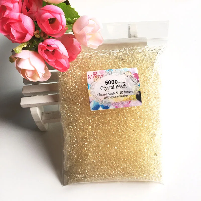 5000 шт./пакет Хрустальные шарики из гидрогеля для почвы растущие Водяные Шарики