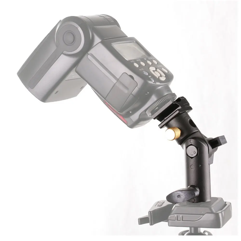FOTGA E Type Flash Shoe Umbrella Holder Light Stand Bracket Cold Clip for 1/4&quot 3/8&quot DSLR Camera | Электроника