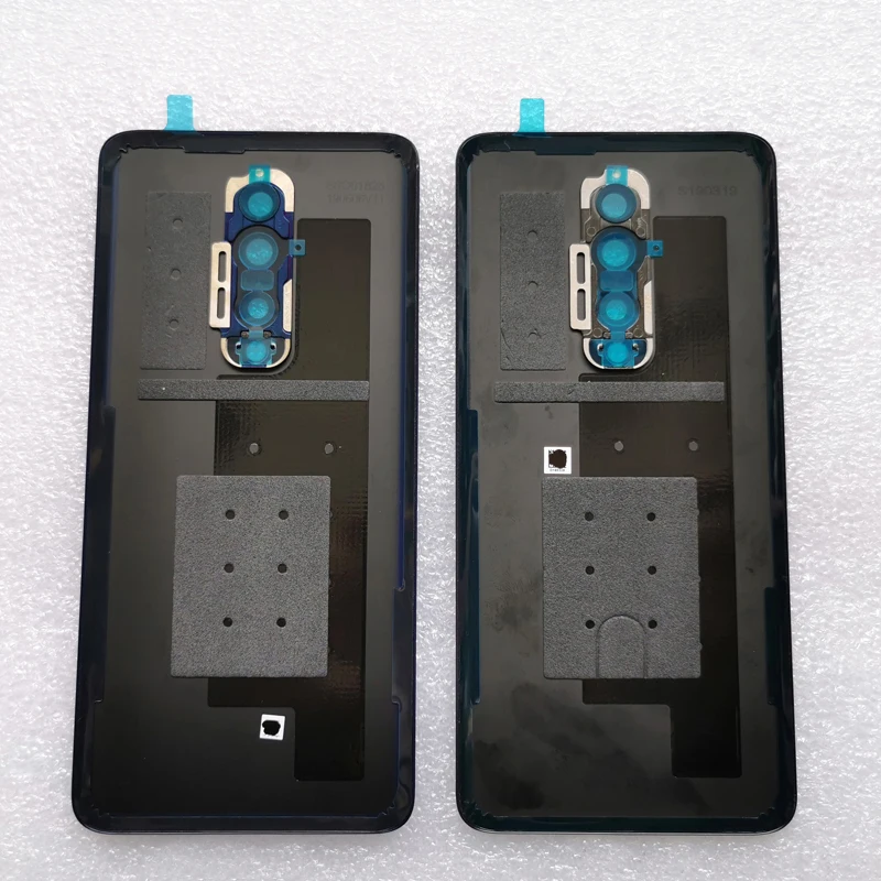 Новая задняя крышка из закаленного стекла для OnePlus 7 Pro, запасные части, задняя крышка для батареи, корпус+ рамка для камеры+ крышка для вспышки