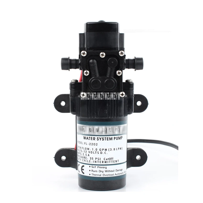 New FL-2202 12v DC Sprayer High Pressure Water Pump Agricultural Miniature Electric Diaphragm Small 3.8L/min 3.0A 40m | Обустройство