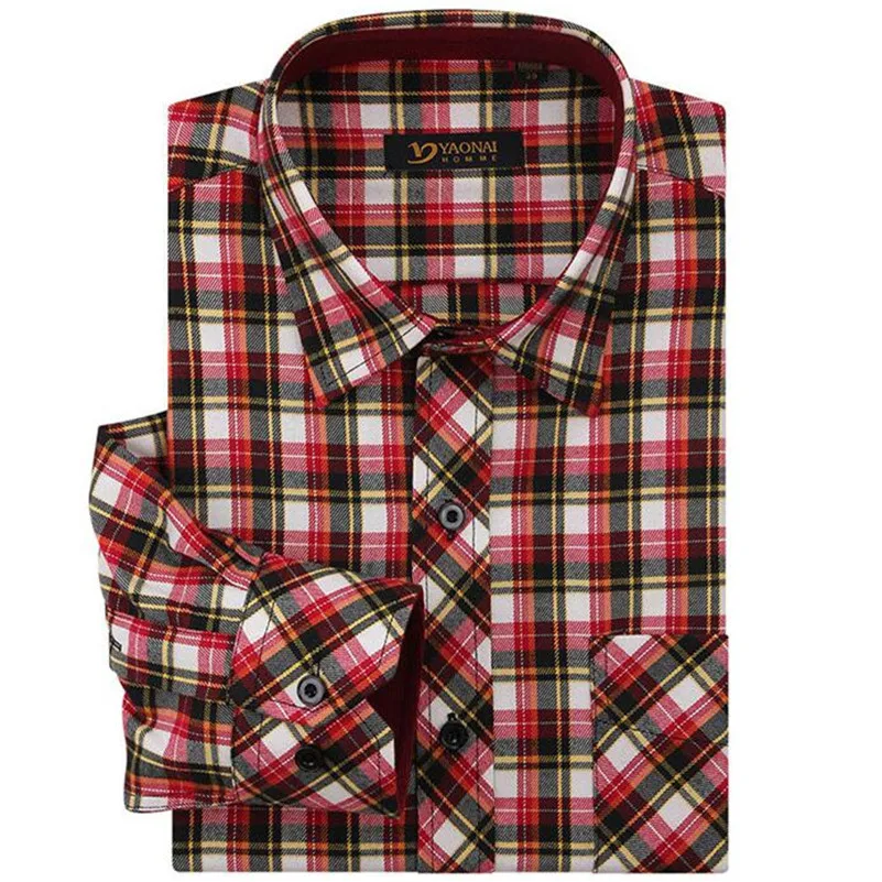 Новинка 2017 года модный бренд фланель Рубашки для мальчиков Для мужчин S