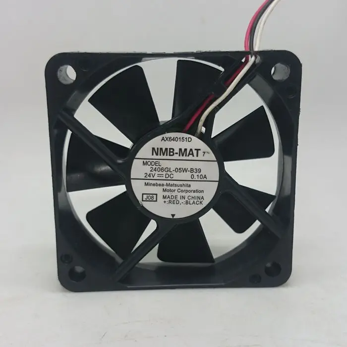 Б/у NMB-MAT NMB частоты 6 см 6015 2406GL-05W-B39 24V 0.10A Вентилятор охлаждения