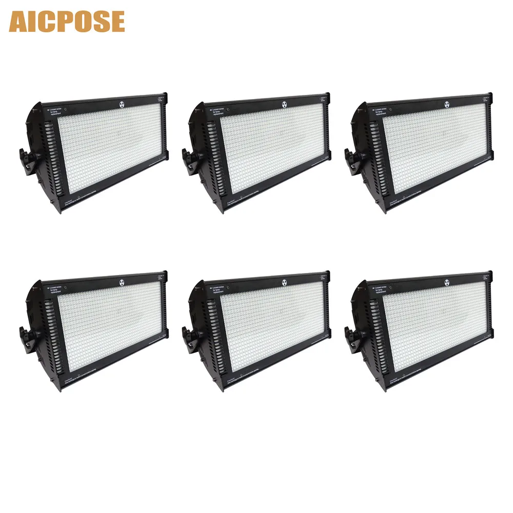 6 шт./лот Atomic светодиодный 1000W DMX стробоскоп свет лампы для стробоскопа Light s