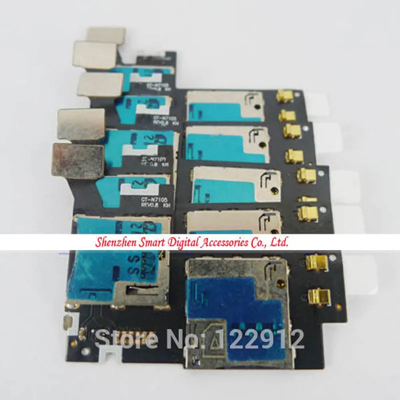 10 шт. sim карты держатель лотка Схемы для Note 2 N7105 GT Ремонт Часть|note n7105|circuit repaircircuit card