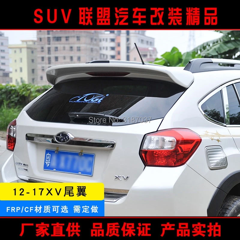 Для Subaru XV спойлер 2011-2014 углерода Пластик задний на крыло крышу багажник губы