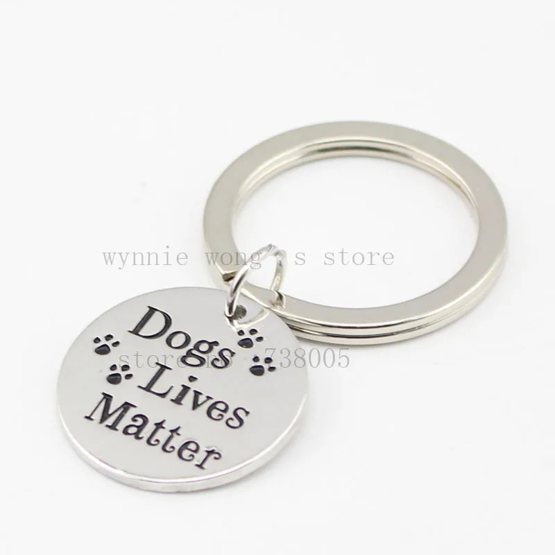Вдохновляющее сообщение &quotсобаки жизни материя&quot Серебряный кулон ожерелье