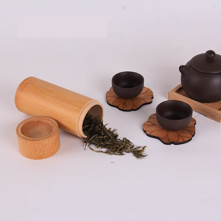 Бамбуковые банки кухонная коробка для хранения дорожные коробки чая мусора