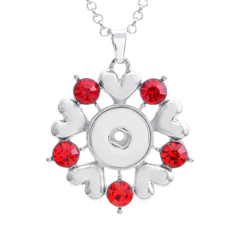 50 см звеньевая цепочка 12 шт./лот микс 4 цвета металлические сердца со стразами