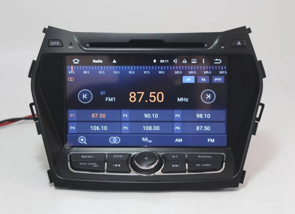 Восьмиядерный 4G+ 64G Android 9,0 автомобильный dvd-плеер для hyundai IX45 Santa FE 2013 Автомобильный Радио gps головное устройство Wifi 4G