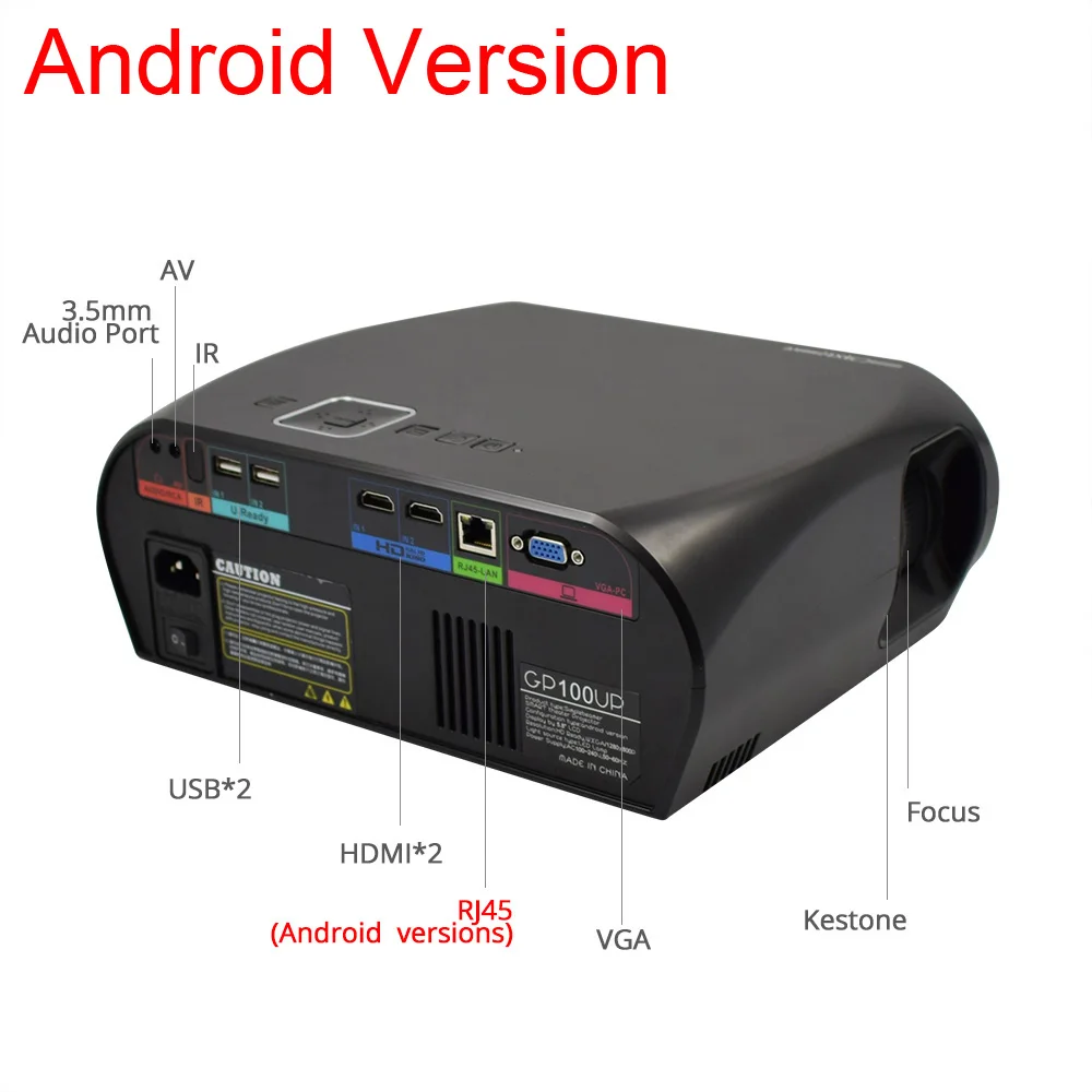 VIVIBRIGHT GP100 до светодио дный проектор Android 6.0.1 1280x800 3200 люмен WI FI Bluetooth Проектор для