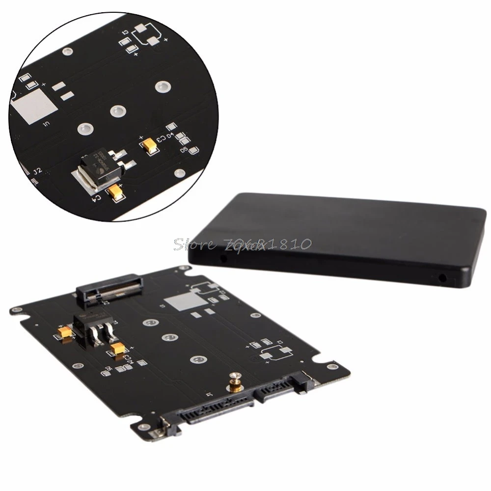 B+ M Key Socket 2 M.2 NGFF(SATA) SSD to 2,5 SATA адаптер карта с Чехол и Прямая поставка