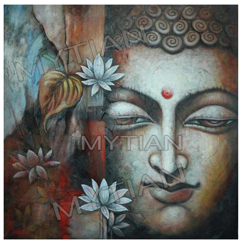 Пейзаж Статуя Будды домашний декор вышивка узор полная дрель Смола 5D алмазные