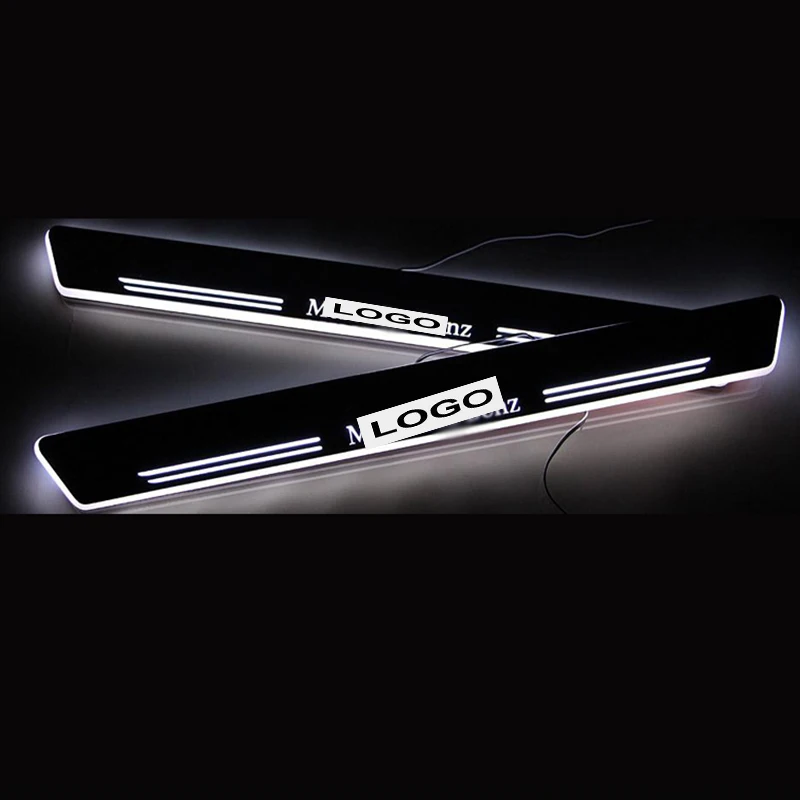 LED scuff plate door outside sill sills Trim Car Accessories Welcome pedal For Mercedes-Benz W166 2012-2015 |