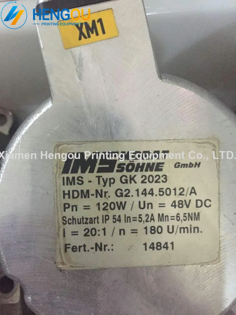 1 шт. 90% новый Hengoucn оригинальный Подержанный SM52 амортизирующий двигатель G2.144.5012 120