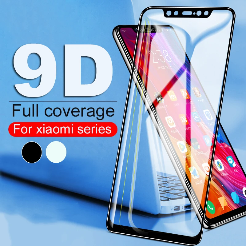 Pocophone f1 9D полное покрытие для Xiaomi Redmi note 6 pro 6a Защита экрана xiaomi mi a2 lite 8 light защитная